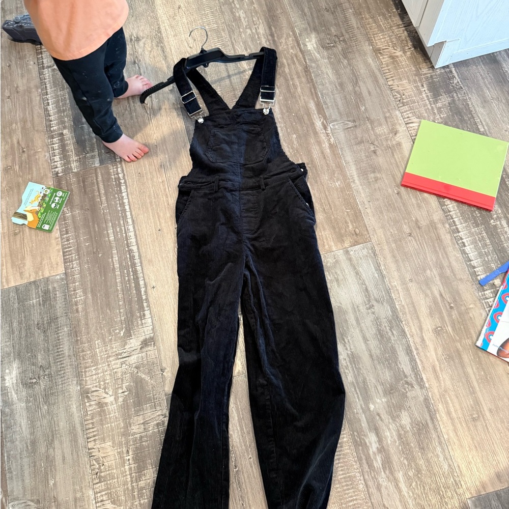 Forever 21 Black Corduroy Women's Overalls